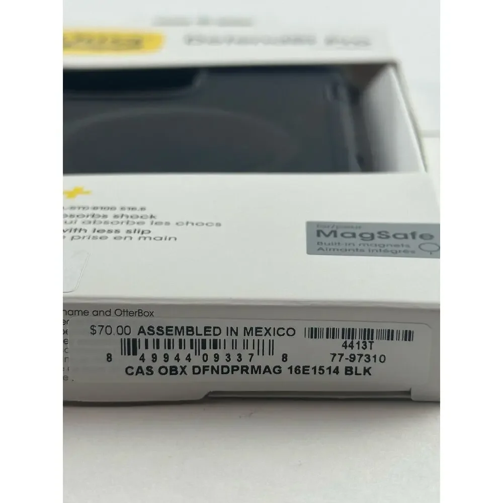 OtterBox Defender Series iPhone 17e/16e/15/14/13 Black Deop+ MagSafe Case NWT